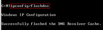 ipconfig/flushdns